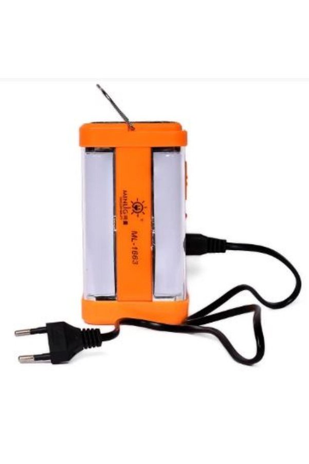 Ethab Ticaret Glb-Stl41414 P-1663 Güneş Enerjili Şarjlı Güçlü Işıldak