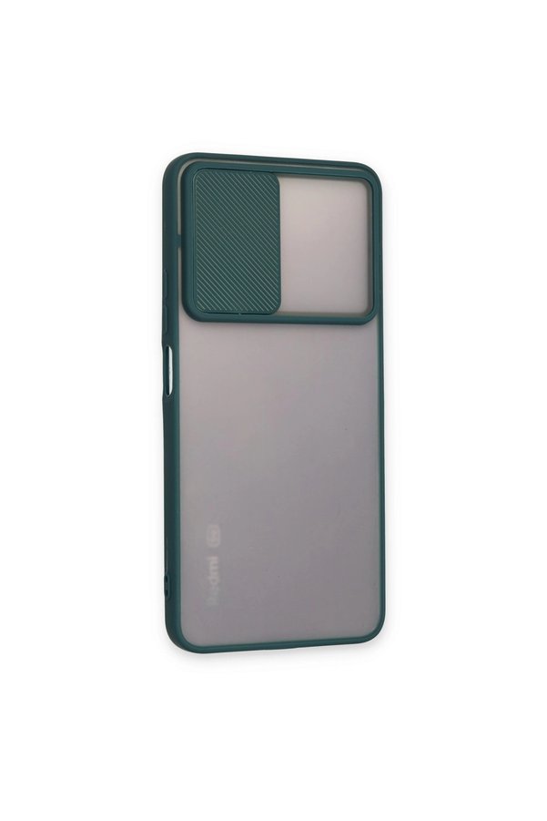 Evimdeyokyok Xiaomi Redmi Note 11T Kılıf Palm Buzlu Kamera Sürgülü Silikon - Yeşil