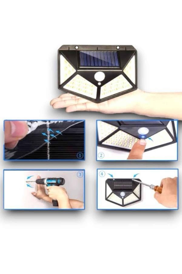 Astraltech Sensörlü Güneş Enerjili Duvar Lambası
