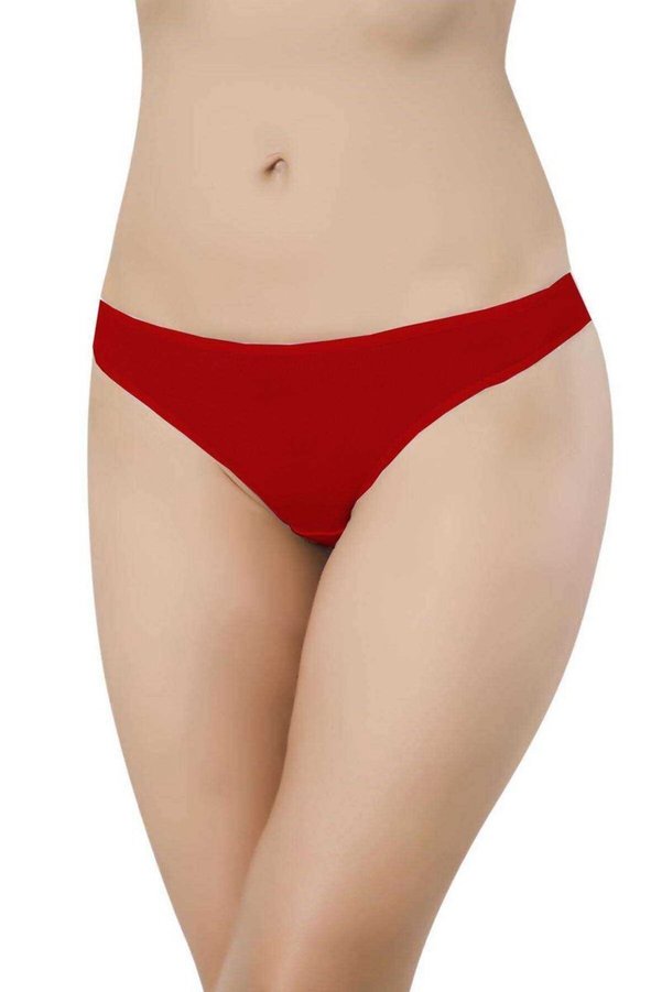 Ethab Ticaret Glb-Stl41414 9 Adet Süper Eko Set Likralı Kadın Slip Külot Kırmızı Ten Beyaz