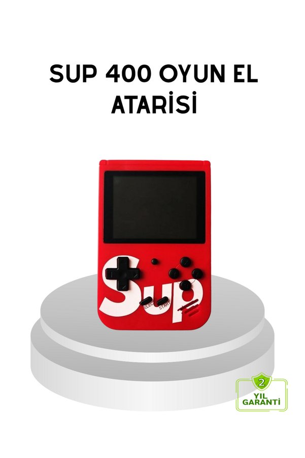 Küçük Hazine Sup Retro El Konsolu – 500 Oyun, Tv Bağlantılı, 3 İnç Ekranlı Şarjlı Mini Atari