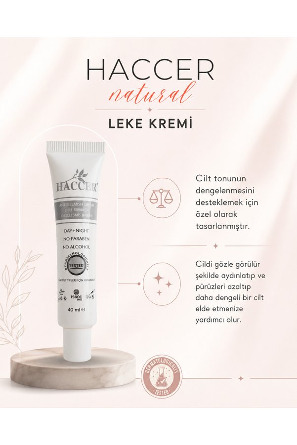 Haccer Leke Kremi & Lekelenme Karşıtı 40 Ml