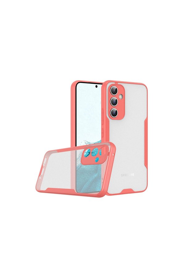 Evimdeyokyok Samsung Galaxy A24 4G Kılıf Platin Silikon - Pembe