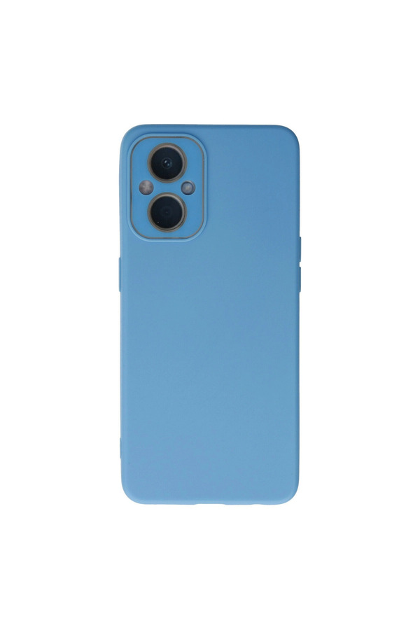 Evimdeyokyok Oppo Reno 7 Lite Kılıf Lansman Glass Kapak - Mavi