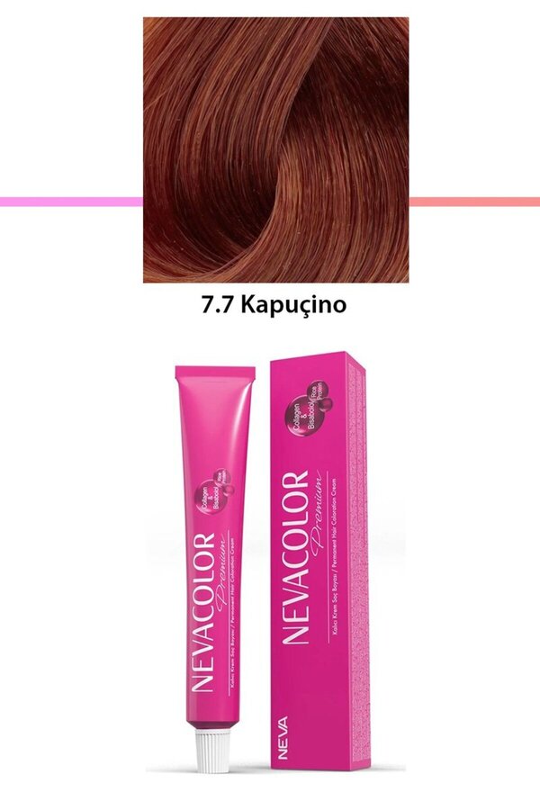E-Mag Shooping Premium 7.7 Kapuçino - Kalıcı Krem Saç Boyası 50 G Tüp
