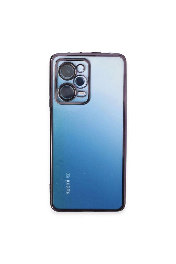 Ethab Ticaret Glb-Stl41414 Xiaomi Redmi Note 12 Pro 5G Kılıf Razer Lensli Silikon - Mor