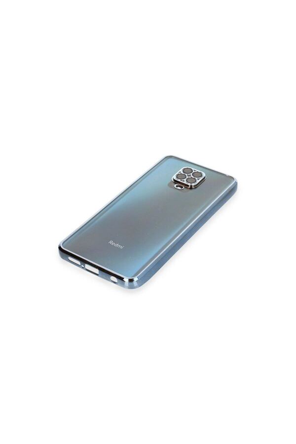 Ethab Ticaret Glb-Stl41414 Xiaomi Redmi Note 9 Pro Kılıf Razer Lensli Silikon - Açık Mavi