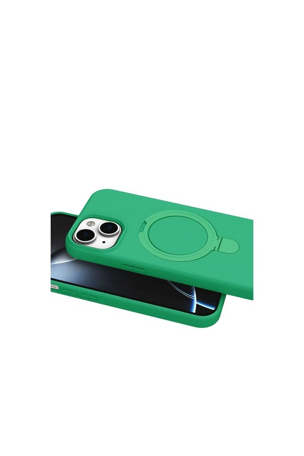 Ethab Ticaret Glb-Stl41414 İphone 15 Plus Regal Magsafe Standlı Kapak - Yeşil