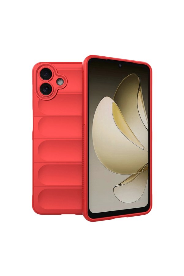 Evimdeyokyok Samsung Galaxy A07 4G Optimum Silikon - Kırmızı