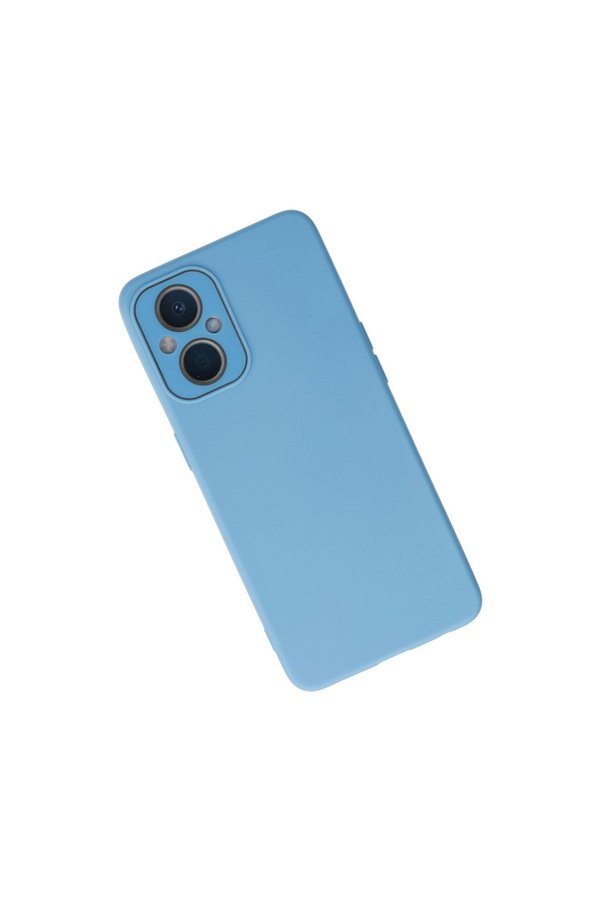 Evimdeyokyok Oppo Reno 7 Lite Kılıf Lansman Glass Kapak - Mavi