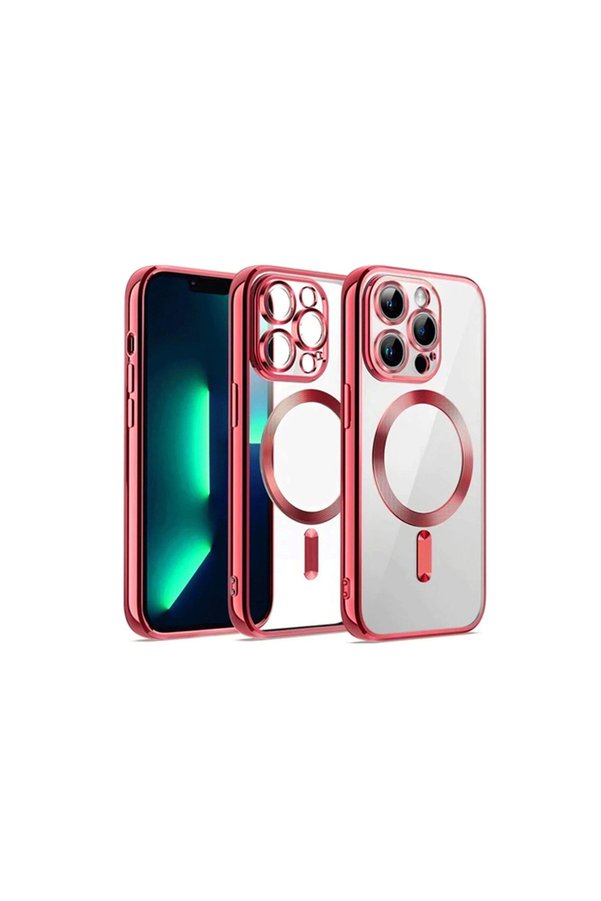 Evimdeyokyok Apple İphone 13 Pro Max Kılıf Kross Magneticsafe Kapak - Kırmızı