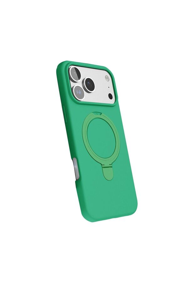 Ethab Ticaret Glb-Stl41414 İphone 17 Pro Regal Magsafe Standlı Kapak - Yeşil