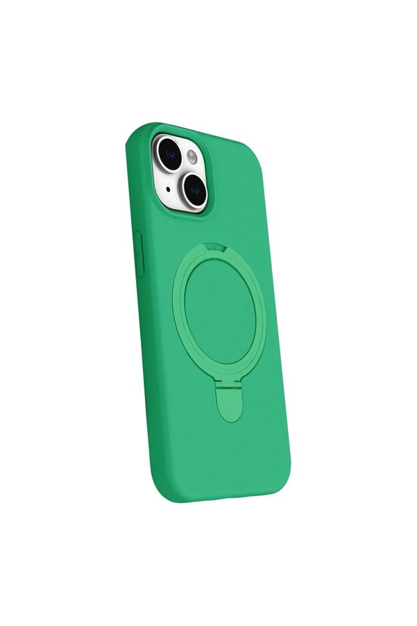 Ethab Ticaret Glb-Stl41414 İphone 15 Plus Regal Magsafe Standlı Kapak - Yeşil