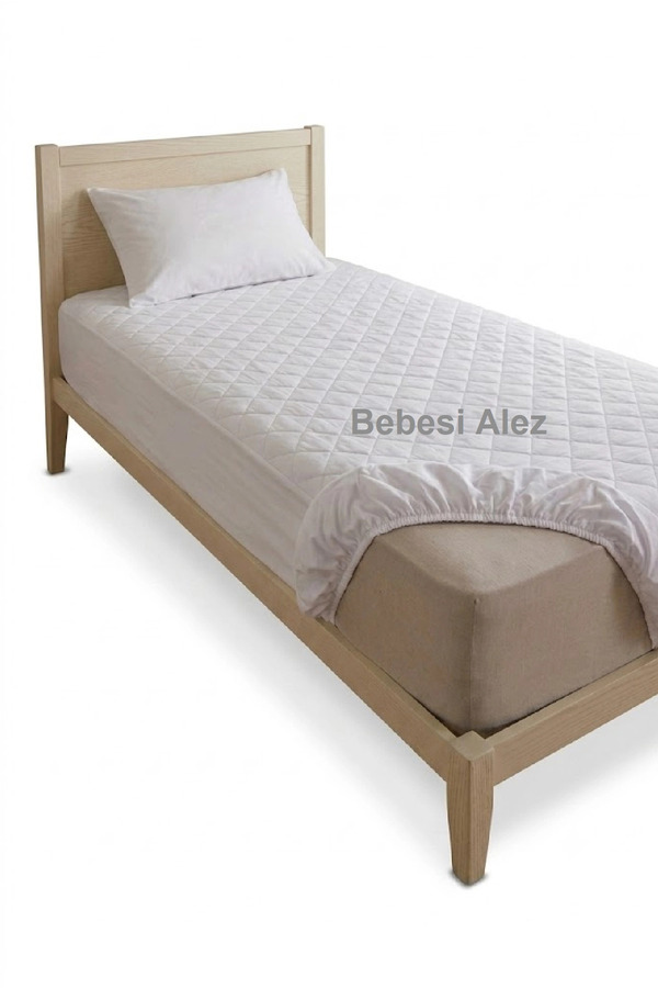 Bebesi 70X110 Cm Kapitoneli Hava Geçirgen Bebe Fitted Yatak Koruyucu Alez