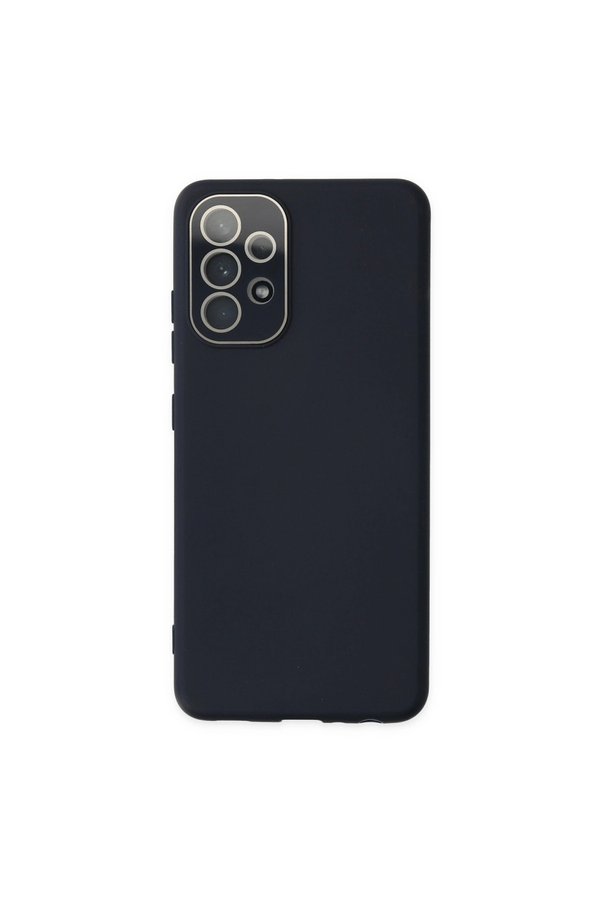 Evimdeyokyok Samsung Galaxy A53 5G Kılıf Lansman Glass Kapak - Lacivert