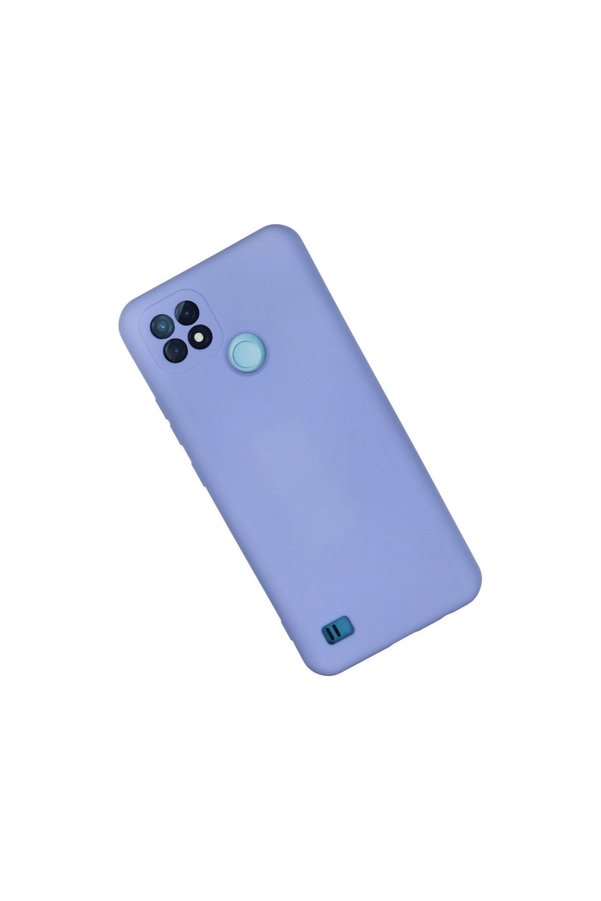 Evi̇mdeyokyok Realme C21 Kılıf Nano İçi̇ Kadi̇fe Si̇li̇kon - Li̇la