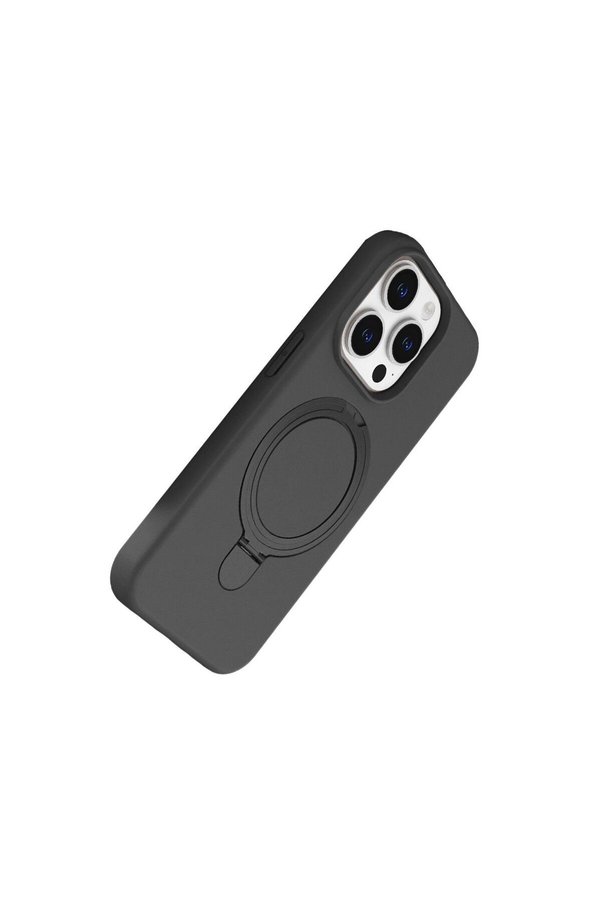 Ethab Ticaret Glb-Stl41414 İphone 15 Pro Max Regal Magsafe Standlı Kapak - Titan Gri