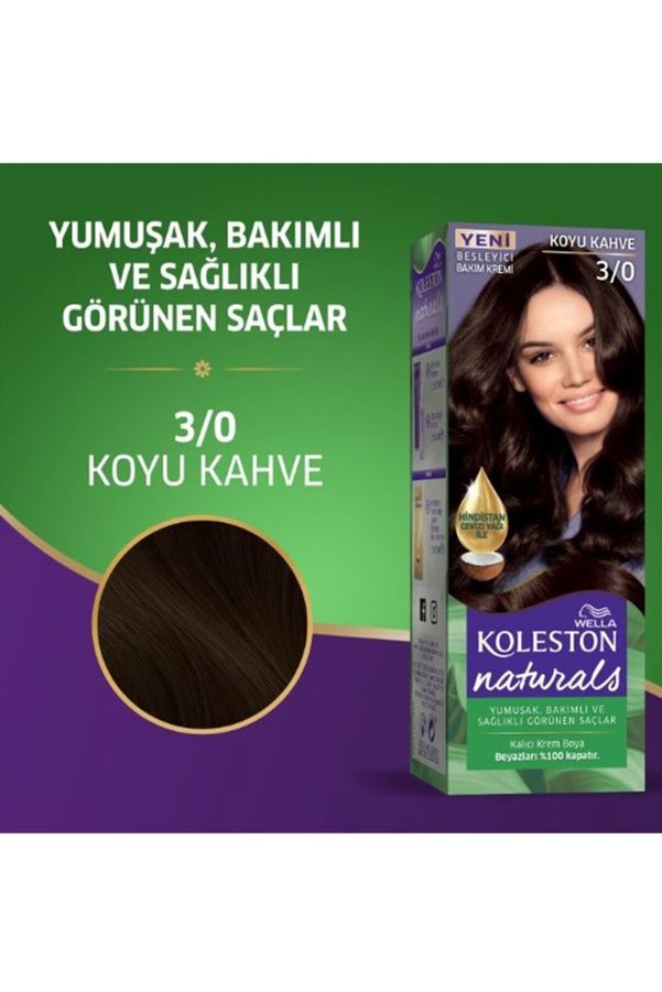 Ethab Ticaret Glb-Stl41414 Naturals Saç Boyası Koyu Kahve 3/0