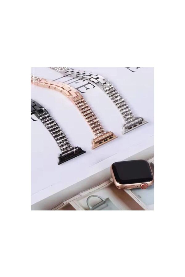 Ethab Ticaret Glb-Stl41414 Watch 38Mm Live Taşlı Kordon (Saat Değildir) - Gold
