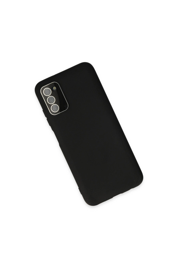 Evimdeyokyok Samsung Galaxy A03S Kılıf Lansman Glass Kapak - Siyah