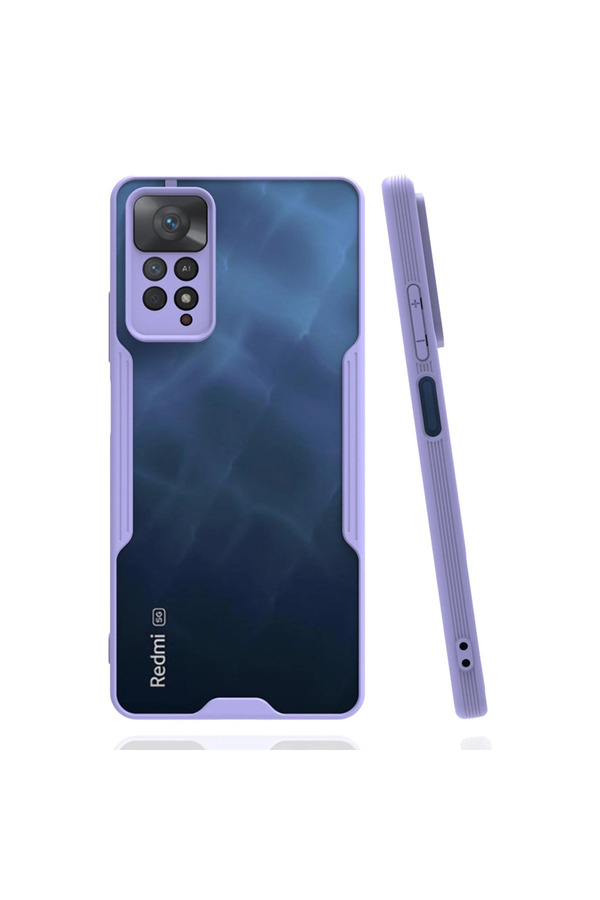 Evimdeyokyok Xiaomi Redmi Note 11 Pro Kılıf Platin Silikon - Lila