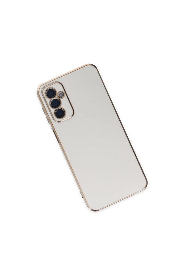 Evimdeyokyok Samsung Galaxy M23 Kılıf Volet Silikon - Beyaz