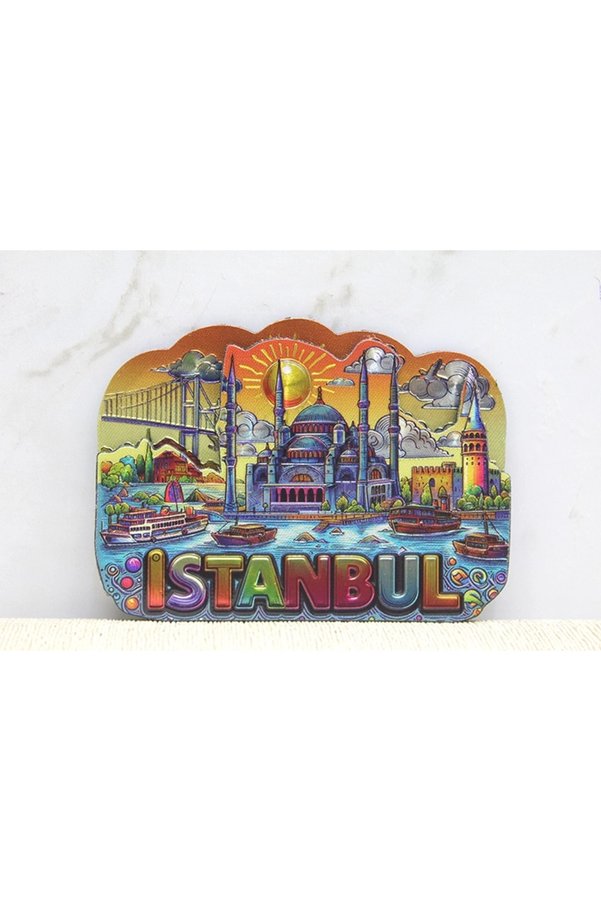 Pamukia İstanbul Temalı Silikon Buzdolapı Süsü Magnet Alk5376