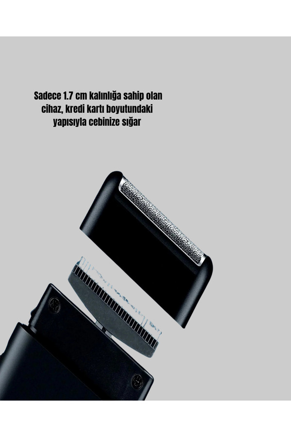 Agc Uygun Sepet Taşınabilir Elektrikli Tıraş Makinesi Usb Şarjlı 5W Motor Ve 0.3 Mm Hassas Kesim