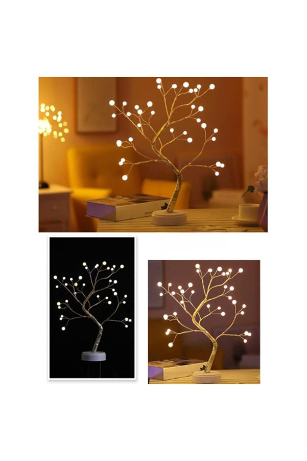 Home Işıklı Ağaç İnci Led Dekoratif Masa Üstü Led Işık