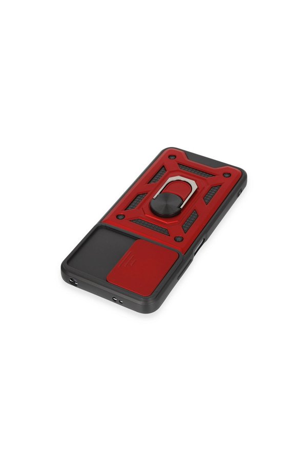 Evi̇mdeyokyok Xi̇aomi̇ Redmi̇ Note 12 5G Kılıf Pars Lens Yüzüklü Si̇li̇kon - Kırmızı
