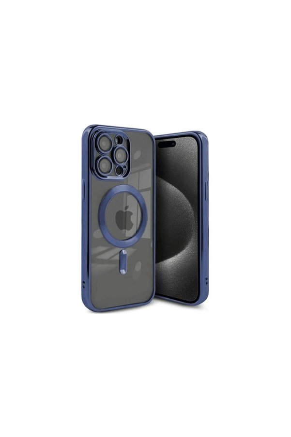 Evimdeyokyok Apple İphone 15 Pro Max Kılıf Kross Magneticsafe Kapak - Lacivert