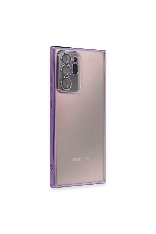 Ethab Ticaret Glb-Stl41414 Samsung Galaxy Note 20 Ultra Kılıf Razer Lensli Silikon - Mor