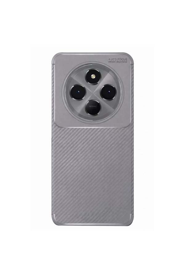 Evimdeyokyok Xiaomi Redmi 14C Kılıf Auto Focus Karbon Kapak - Gri