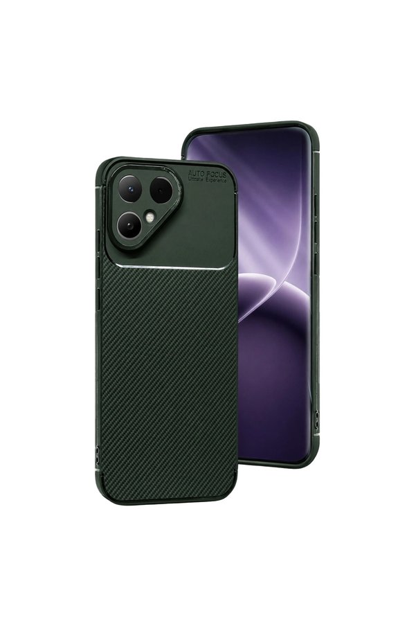 Evimdeyokyok Tecno Pova Curve 2 5G Auto Focus Karbon Kapak - Koyu Yeşil