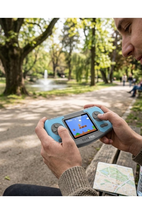 Astraltech Taşınabilir Klasik Oyun Konsolu Tv Bağlantılı Dahili Oyunlu Şarjlı Game Console