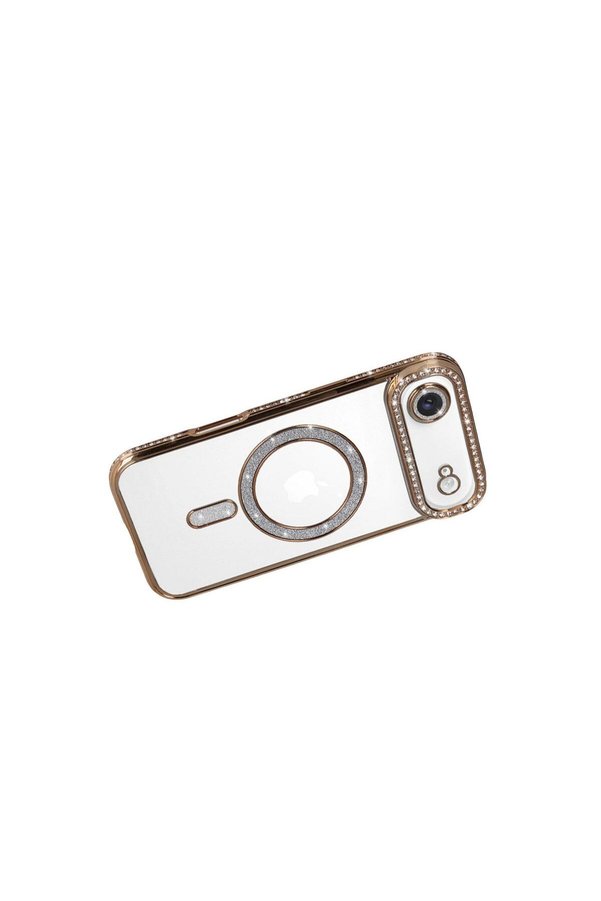 Ethab Ticaret Glb-Stl41414 İphone 17 Air Joke Simli Magneticsafe Kılıf - Gold