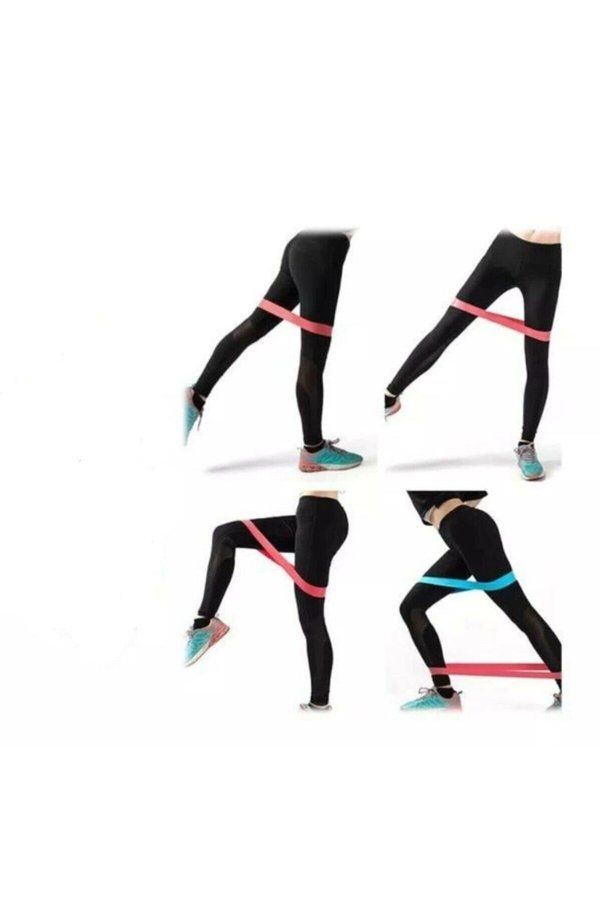 Ethab Ticaret Glb-Stl41414 Pilates Squat Aerobik Direnç Lastiği 5 Li Paket