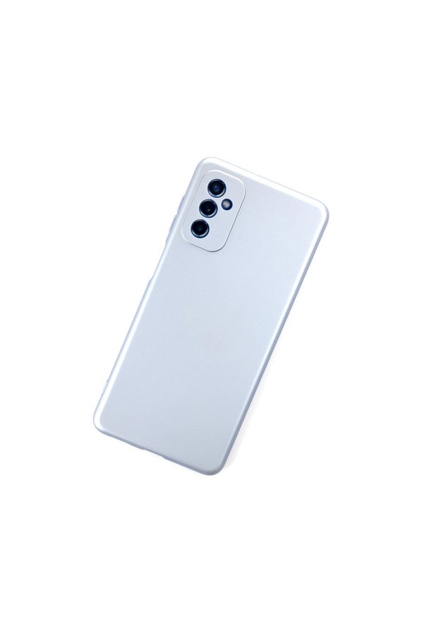 Evi̇mdeyokyok Samsung Galaxy M52 5G Kılıf Nano İçi̇ Kadi̇fe Si̇li̇kon - Sky Blue