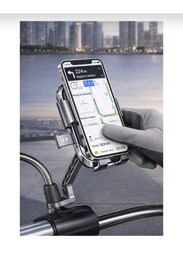Dıgeruı Xy-089 Motosiklet Bisiklet Telefon Tutucu Ayna Bağlantılı Sarsıntı Önleyici Motor Telefon Tutacağı