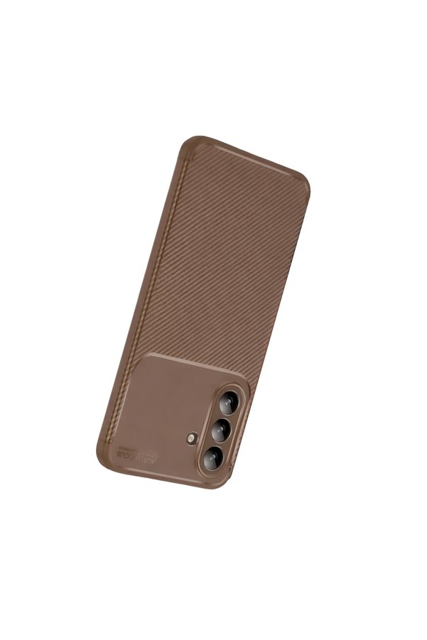 Evi̇mdeyokyok Samsung Galaxy A27 5G Auto Focus Karbon Kapak - Kahverengi̇