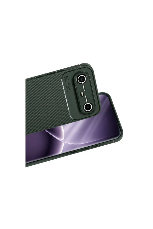 Evi̇mdeyokyok Tecno Spark Sli̇m 5G Auto Focus Karbon Kapak - Koyu Yeşi̇l