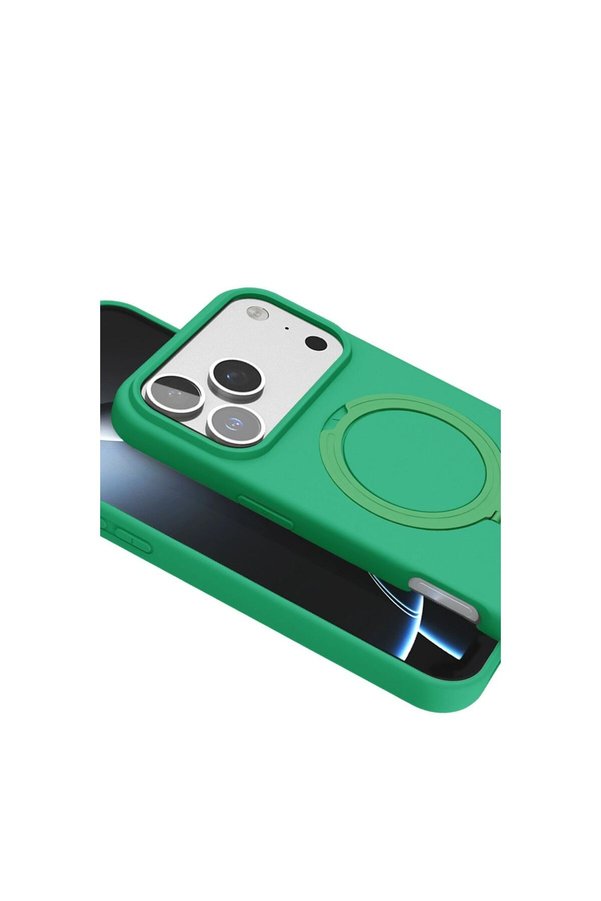 Ethab Ticaret Glb-Stl41414 İphone 17 Pro Regal Magsafe Standlı Kapak - Yeşil