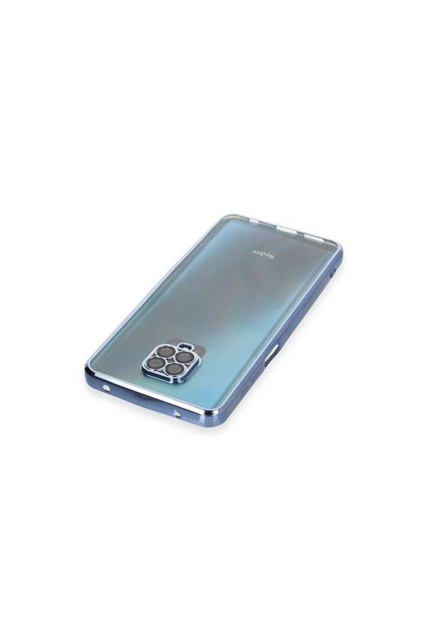 Ethab Ticaret Glb-Stl41414 Xiaomi Redmi Note 9 Pro Kılıf Razer Lensli Silikon - Açık Mavi