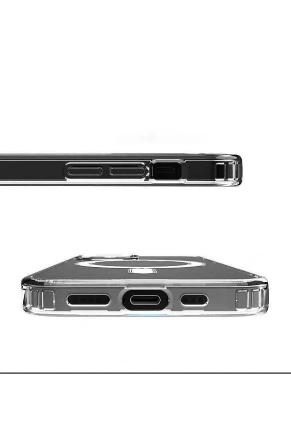 Ethab Ticaret Glb-Stl41414 Iphone 14 Kılıf Kamera Lens Korumalı Magsafe Destekli Şeffaf Darbe Emici Sert Kapak