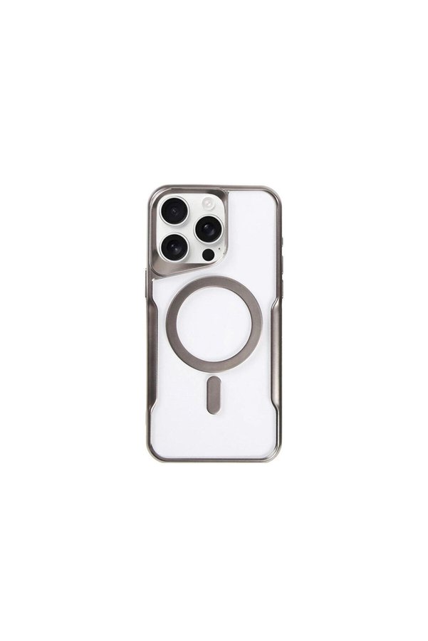 Ethab Ticaret Glb-Stl41414 Samsung Galaxy S24 Kılıf Kross Magneticsafe Kapak - Gümüş