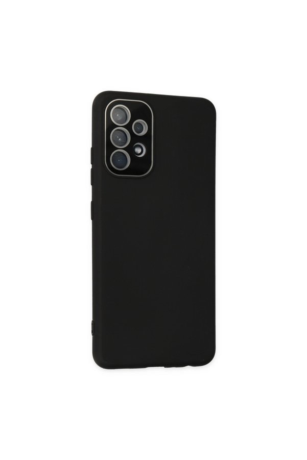 Evimdeyokyok Samsung Galaxy A33 5G Kılıf Lansman Glass Kapak - Siyah