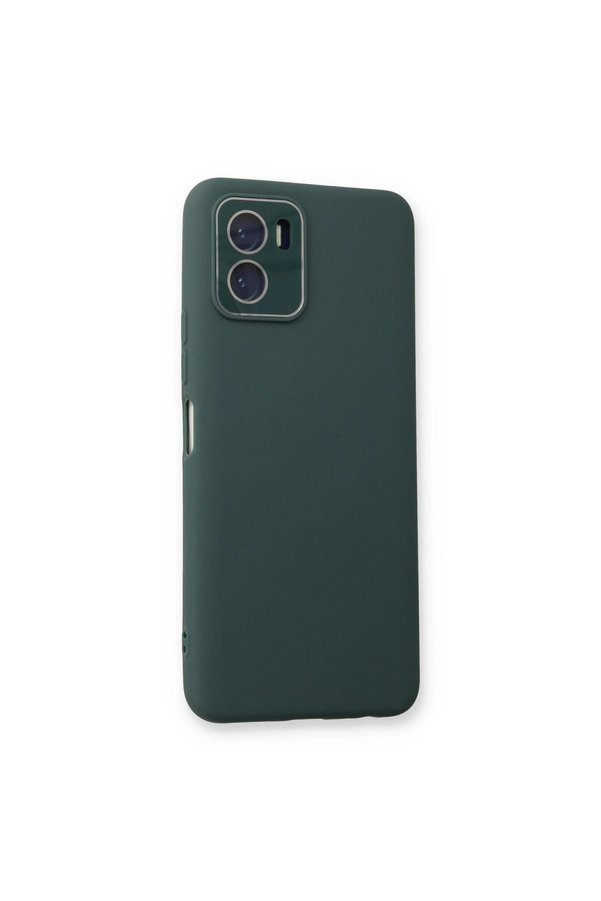 Evimdeyokyok Vivo Y15S Kılıf Lansman Glass Kapak - Koyu Yeşil