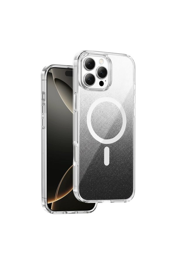 Evimdeyokyok Onegif Apple İphone 16 Pro Max Sora Simli Magsafe Kapak - Siyah
