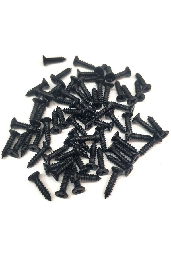 Evimdeyokyok Siyah 1000 Adet Klips Vidası 2,2X9,5 Mm Yhb - Konik Başlı Kutu, Sandık, Ayak, Askı, Mini Vida