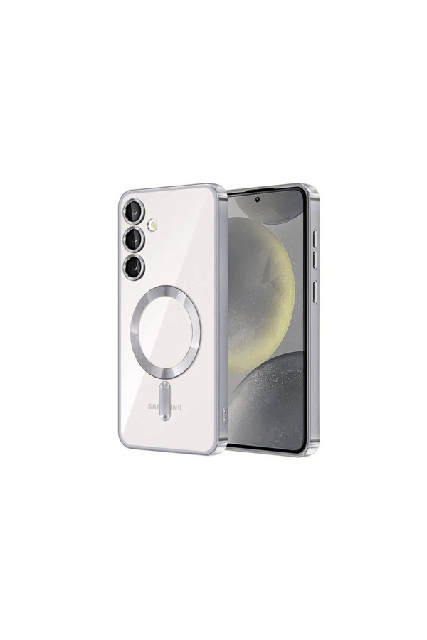 Evimdeyokyok Samsung Galaxy S24 Kılıf Kross Magneticsafe Kapak - Gümüş